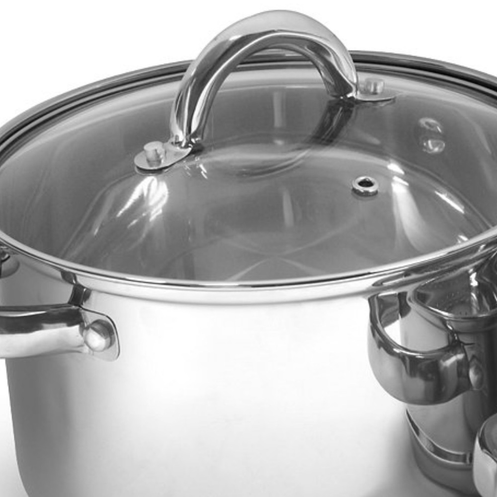 Sedona stainless steel with glass lid & steam tray